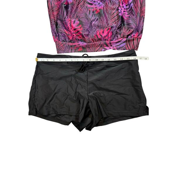 NWT, Aqua Eve Tropical Tankini Boyshort Set - Size Large - Picture 6 of 7